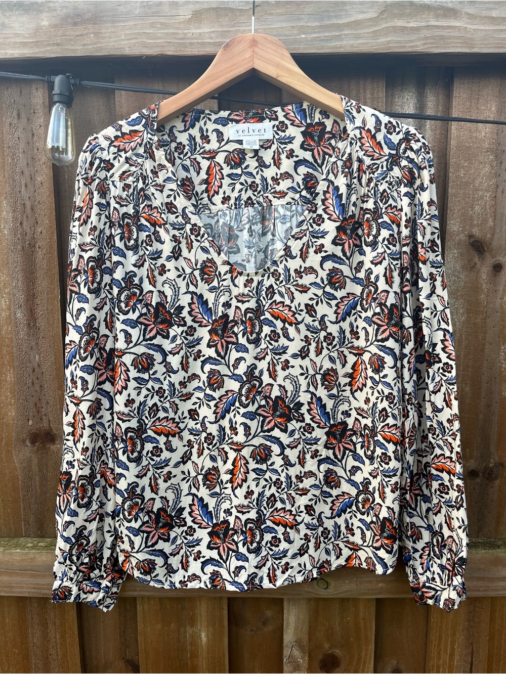 VELVET BY GRAHAM & SPENCER Briana Printed Top